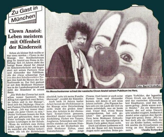Clown Anatol Zeitung 02